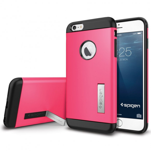 Чехол Spigen для iPhone 6s 5.5" Slim Armor Series, розовый (SGP10908)