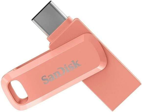 3.1 USB флеш накопитель SanDisk 64GB Ultra Dual Drive USB Type-C, розовый SDDDC3-064G-G46PC