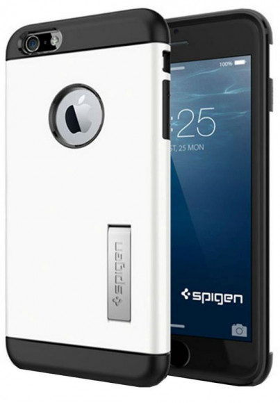 Чехол Spigen для iPhone 6 5.5" Slim Armor, белый (SGP10903)