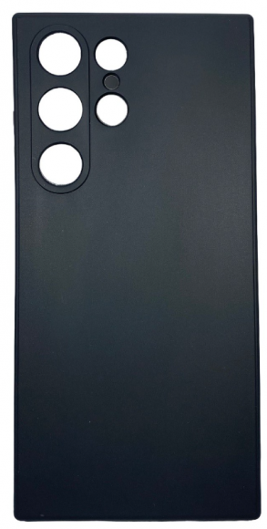 Чехол-накладка для Samsung Galaxy S23 Ultra силикон матовый чёрный
