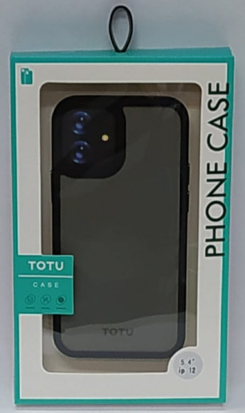 Накладка для iPhone 12 mini 5.4" TOTU Gingle серо-черная