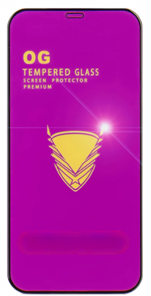 Защитное стекло для iPhone 12 Pro Max 6.7" OG Purple чёрное