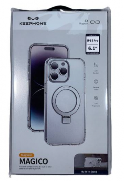 Накладка для iPhone 15 Pro Keephone Magico Magsafe прозрачный