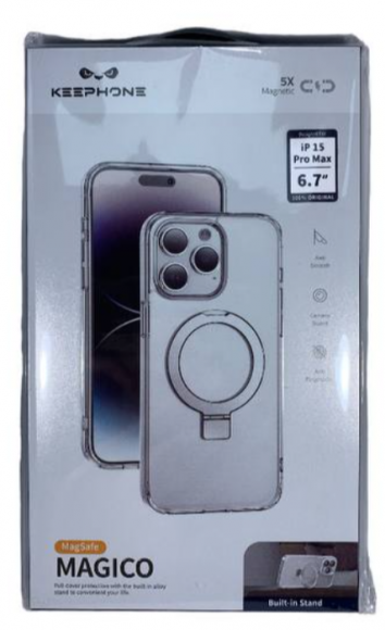 Накладка для iPhone 15 Pro Max Keephone Magico Magsafe прозрачный