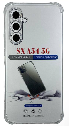 Чехол-накладка силикон 1.5мм Samsung Galaxy A54 5G прозрачный противоударный