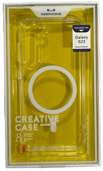 Накладка для Samsung Galaxy S23 Keephone Magsafe series силикон прозрачный