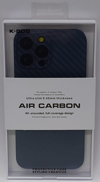 Накладка для iPhone 13 Pro Max 6.7" K-Doo Air Carbon пластик синяя