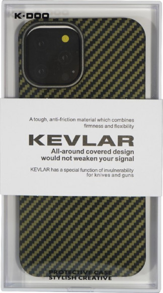 Чехол K-Doo Kevlar для iPhone 13 Pro Max, зеленый