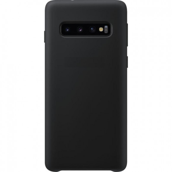 Чехол-накладка для Samsung Galaxy S10 Plus силикон матовый чёрный