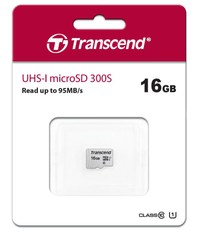 micro SDHC карта памяти Transcend 16GB UHS-I Сlass 10 95MB/s (без адаптера)