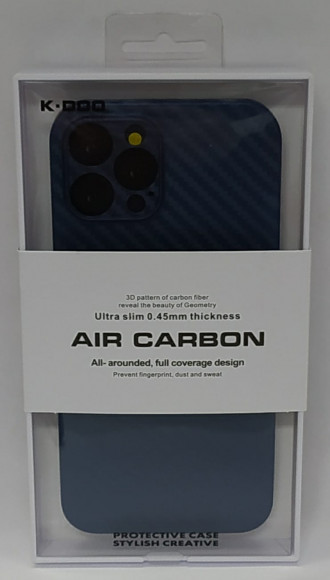Накладка для iPhone 12 Pro Max 6.7" K-Doo Air Carbon пластик синяя