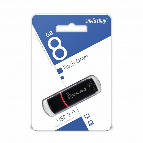 USB флеш накопитель Smartbuy 8GB Crown Black (SB8GBCRW-K)