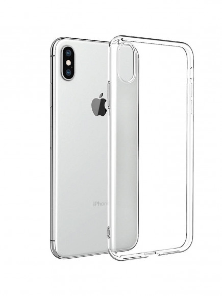 Чехол-накладка силикон 0.5мм iPhone XS Max прозрачный