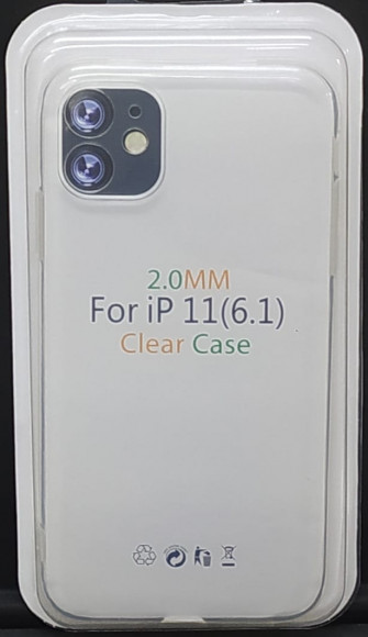 Чехол-накладка силикон 2.0мм iPhone 11 6.1" прозрачный
