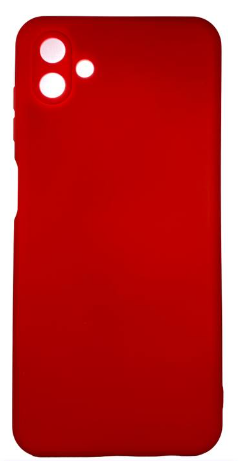 Накладка для Samsung Galaxy A04 Silicone cover без логотипа красная
