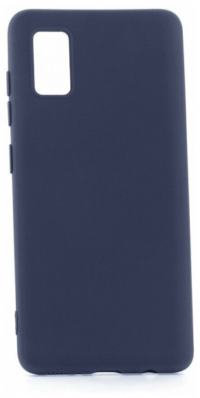 Накладка для Samsung Galaxy A41 Silicone cover темно-синяя