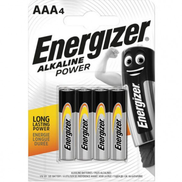 Батарейка алкалиновая Energizer Power AAA/LR03/BL4