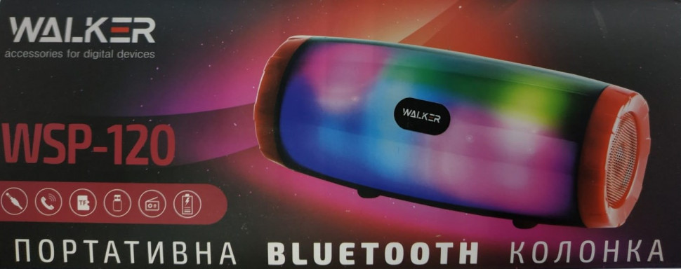 Bluetooth колонка Walker WSP-120 BT5.0/10Вт/1200mAh/3ч синяя