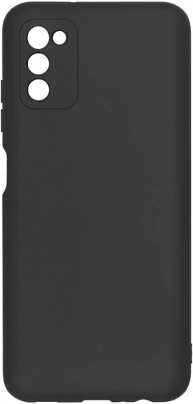 Чехол-накладка для Samsung Galaxy A03S силикон матовый черный