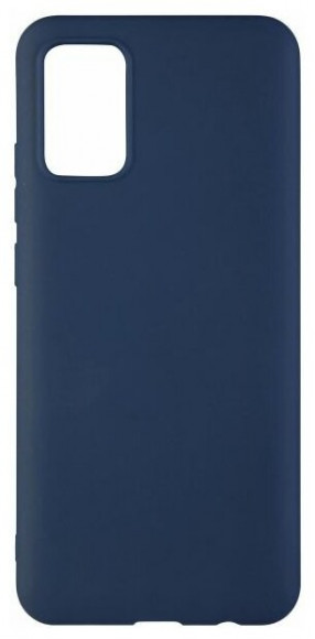 Накладка для Samsung Galaxy A02S/M02S Silicone cover темно-синяя