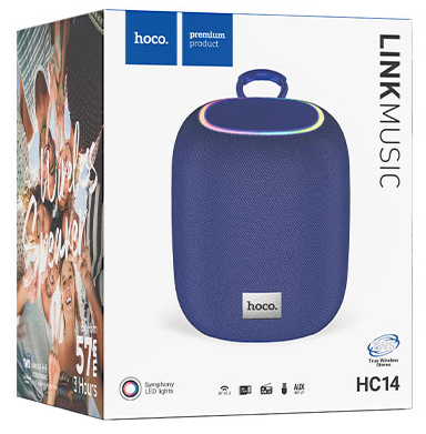 Bluetooth колонка Hoco HC14 Link синяя