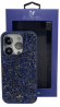 Накладка для iPhone 13 6.1" Swarovski синий