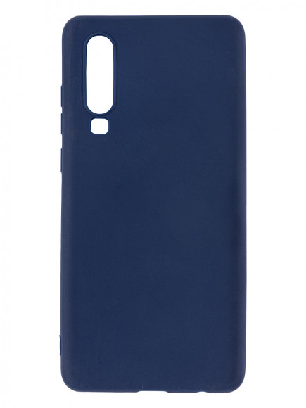 Накладка для Huawei P30 Silicone cover темно-синяя