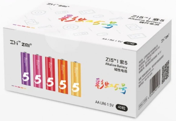 Батарейки Xiaomi ZMI Rainbow ZI5 тип AA 40 шт цветные