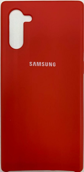 Накладка для Samsung Galaxy Note 10 Silicone cover красная