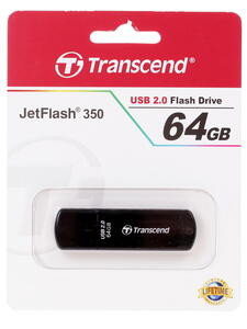 USB флеш накопитель Transcend 64GB JetFlash 370 белый