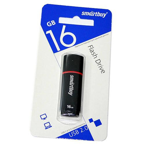 USB флеш накопитель Smartbuy 16GB Crown Black (SB16GBCRW-K)