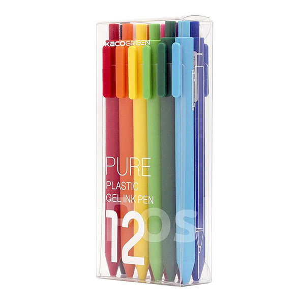 Ручка гелевая (комплект 10шт) Xiaomi KACO Pure Plastic Gelic Pen (K1015)