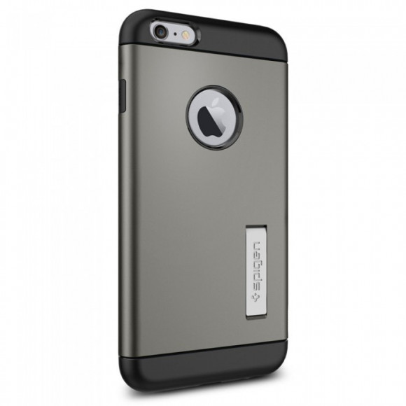 Чехол Spigen для iPhone 6 5.5" Slim Armor Series, стальной (SGP10905)