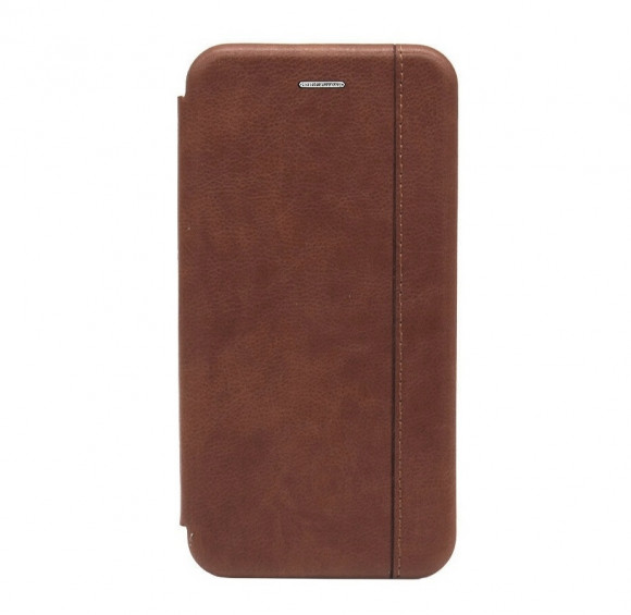 Чехол-книжка Nice Case для iPhone 11 Pro Max кожаная боковая коричневая