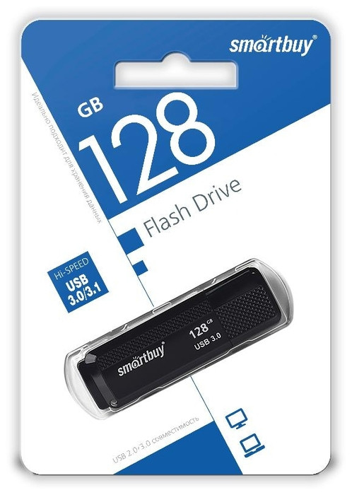 3.0 USB флеш накопитель Smartbuy 128GB Dock Black (SB128GBDK-K3)