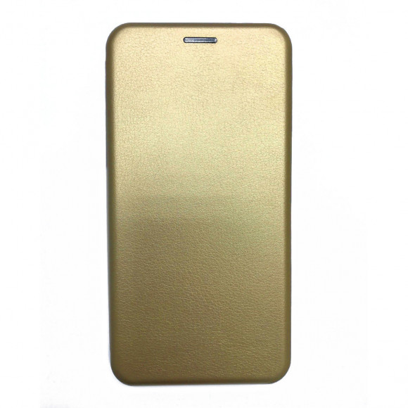 Чехол-книжка Fashion Case для iPhone 12 mini 5.4" кожаная боковая золотая