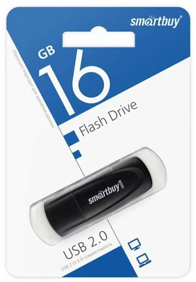 USB флеш накопитель Smartbuy 16GB Scout (SB016GB2SCK) черный