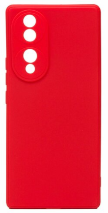Накладка для Huawei Honor 70 5G Silicone cover без логотипа красная