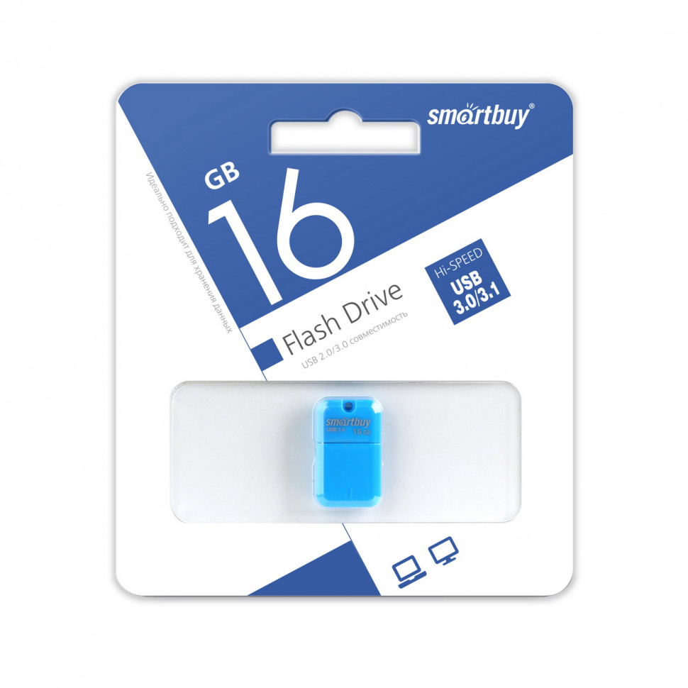 3.0 USB флеш накопитель SmartBuy 16GB ART Blue (SB16GBAB-3)