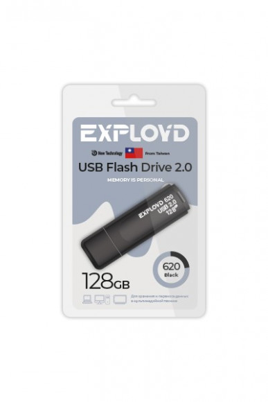 USB флеш накопитель Exployd 128GB 620 Black