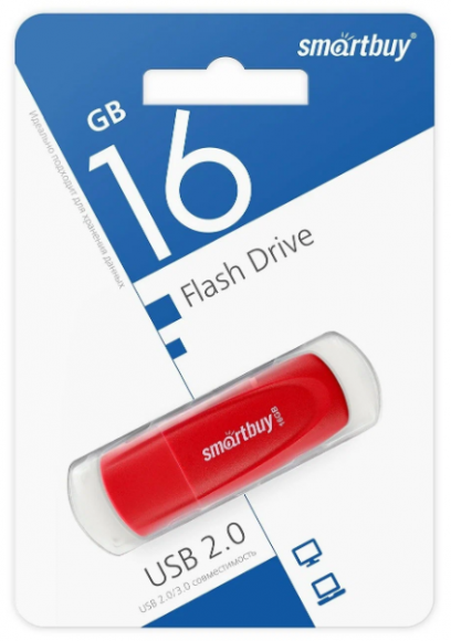 USB флеш накопитель Smartbuy 16GB Scout (SB016GB2SCR) красный