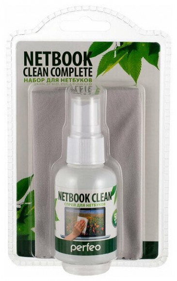 Набор Perfeo - спрей "Netbook Clean" 50мл + салфетка "Microfiber Slim" 18х18см