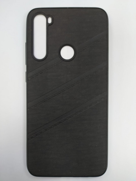 Накладка для Xiaomi Redmi Note 8 силикон ткань чёрный