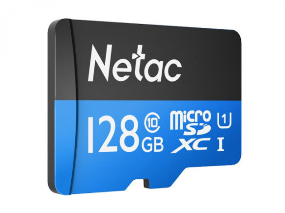 micro SDXC карта памяти Netac 128GB Class 10 (без адаптера)