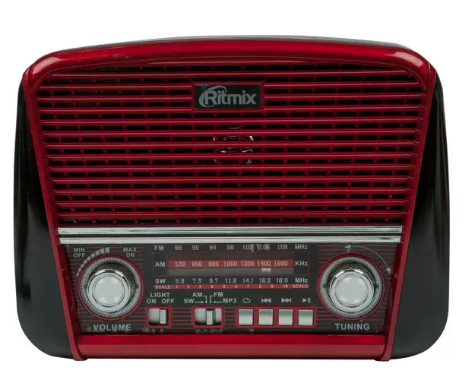 Портативный радиоприемник Ritmix RPR-050 красный