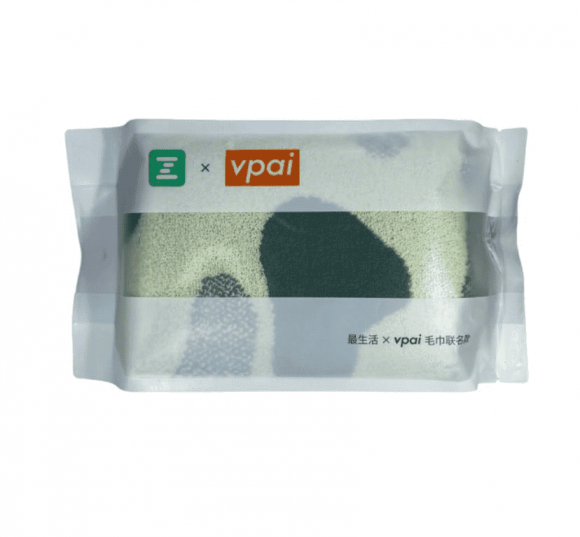 Полотенце банное Xiaomi ZSH Vpai Joint 34*68см (V1681) бело-зеленое
