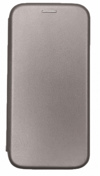 Чехол-книжка Xiaomi Pocophone X3 Fashion Case кожаная боковая серебристая
