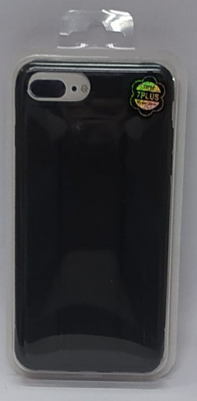 Накладка для iPhone 7/8 Plus кожаная с держателем для руки черный