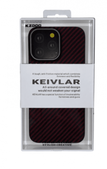Накладка для iPhone 14 Pro Max K-Doo Kevlar пластик красная