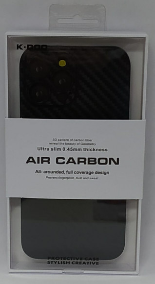 Накладка для iPhone 13 Pro Max 6.7" K-Doo Air Carbon пластик черная